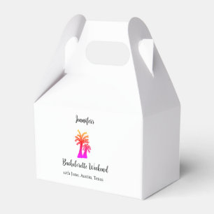 Caja Para Regalos club del árbol de coco de fin de semana de soltera