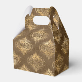 Caja Para Regalos Cobre y Oro Damask Vintage