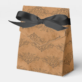 Caja Para Regalos Cobre y Oro Ornamental Vintage