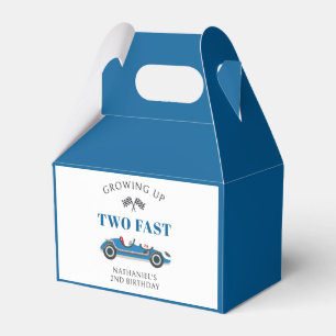 Caja Para Regalos Coche de Carreras dos cumpleaños rápido