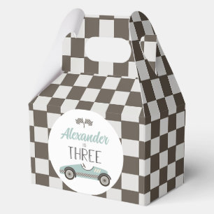 Caja Para Regalos Coche de carreras vintage cumpleaños 3