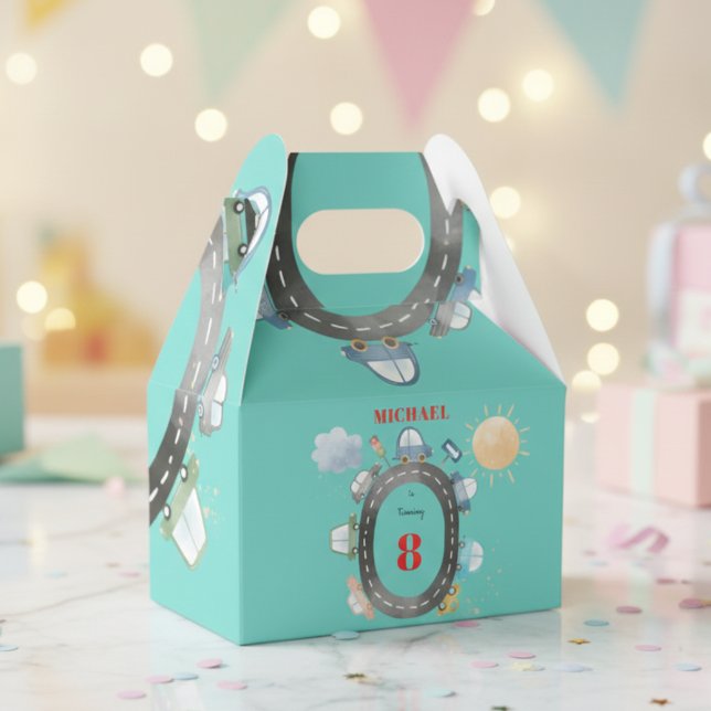 Caja Para Regalos Coches y vehículos en el cumpleaños del chico de l (Subido por el creador)