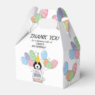 Caja Para Regalos Cockapoo Blanco Negro Cavapoo Cumpleaños Gracias