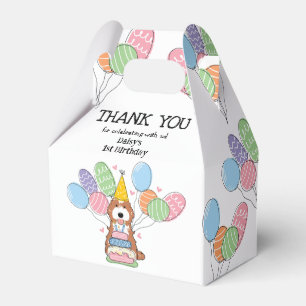 Caja Para Regalos Cockapoo Blanco Rojo Cavapoo Cumpleaños Gracias