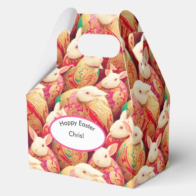 Caja Para Regalos Código de vestimenta real de conejo (Anverso)