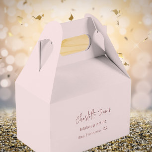Caja Para Regalos Código QR de negocio rubor oro rosa Instagram