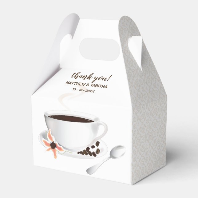 Caja Para Regalos Coffee Cup Beans | Boda Gracias (Front Side)