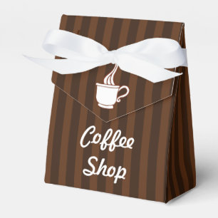 Caja Para Regalos Coffee Stripes Favor Box