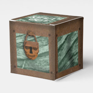Caja Para Regalos COFRE DEL TESORO del PIRATA del CRÁNEO por