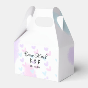 Caja Para Regalos Coincidencia divina añadir nombre de pareja letra