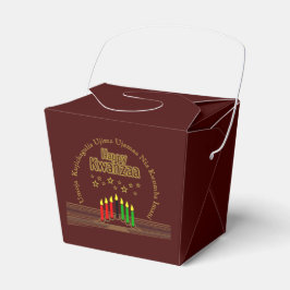 Caja Para Regalos Coincidiendo con los siete principios de Kwanzaa