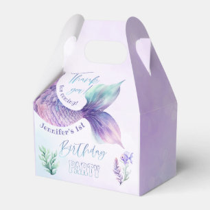 Caja Para Regalos Cola de sirena Debajo de la fiesta de cumpleaños d