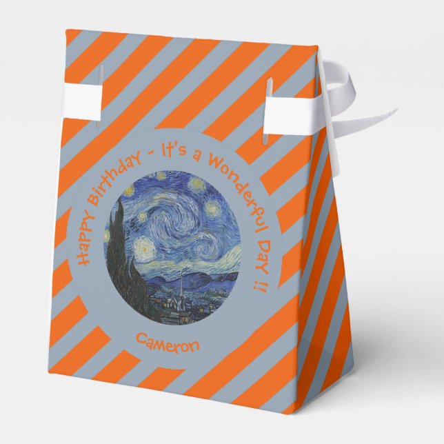 Caja Para Regalos colección de artículos de Van Gogh The Starry Nigh (Reverso)