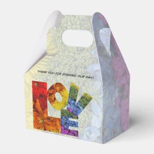Caja Para Regalos Colección de Bodas del mismo sexo de las flores de