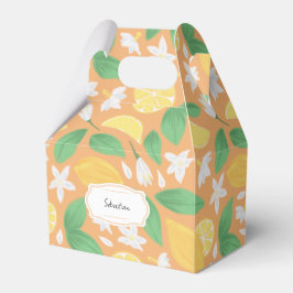 Caja Para Regalos Colección de patrones de cesta de fruta - limón