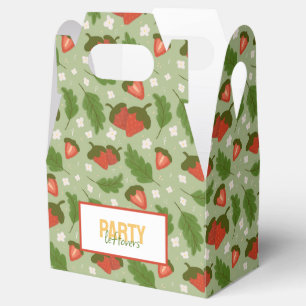 Caja Para Regalos Colección de patrones de cesta de frutas - fresas