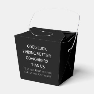 Caja Para Regalos Colega deja trabajo nuevo y gracioso