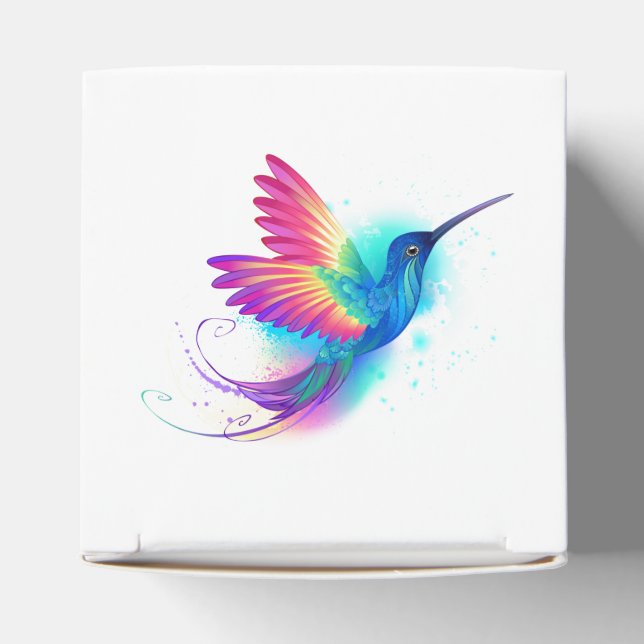 Caja Para Regalos Colibrí arcoiris exótica (Parte superior)