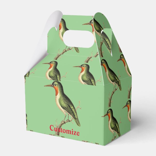 Caja Para Regalos Colibrí Posado Thunder_Cove  (Front Side)