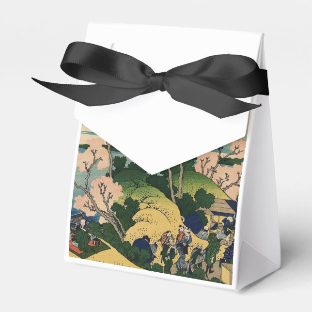 Caja Para Regalos Colina Goten-yama, Shinagawa en el Tōkaidō. (Front Side)