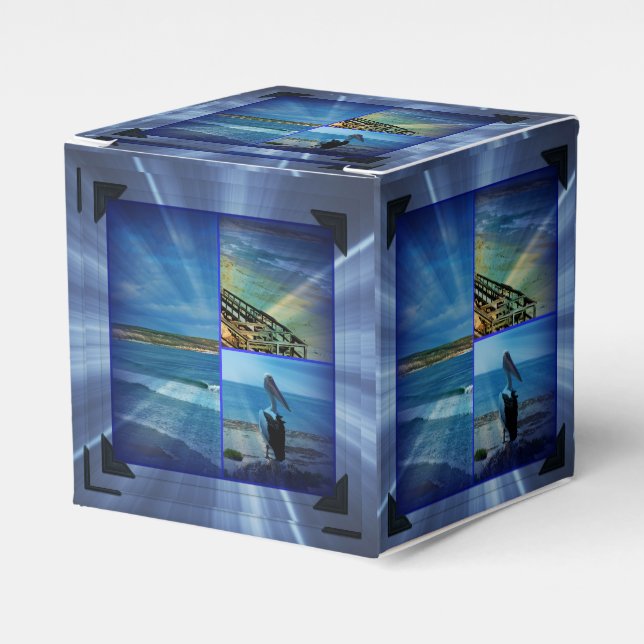 Caja Para Regalos Collage de fotos Beach Sparkle (Costado Anverso)