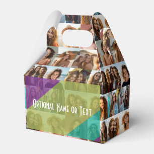 Caja Para Regalos Collage de fotos Funky - Añadir hasta 16 fotos