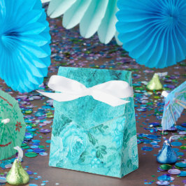Caja Para Regalos Collage de rosas azules angustiadas