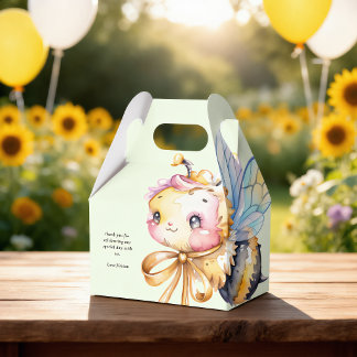 Caja Para Regalos Colmenas florales y ducha de bebé abeja