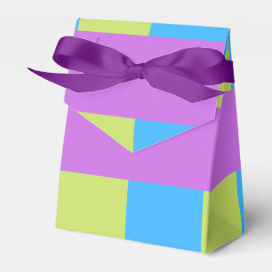 Caja Para Regalos Color Blocks Green Purple Blue