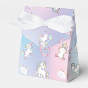 Caja Para Regalos Color de agua dulce pastel Unicornio Arcoiris Donu