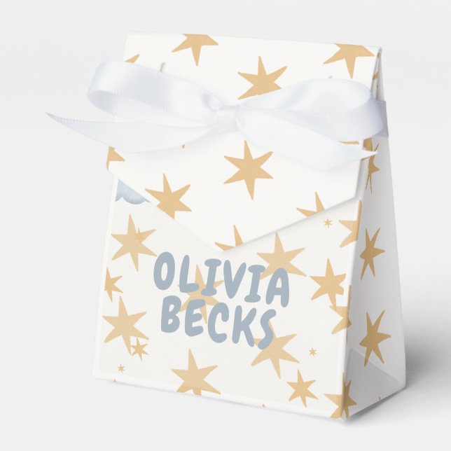 Caja Para Regalos Color de agua pastel Baby Shower ilustrativo (Front Side)