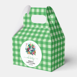 Caja Para Regalos color de agua verde Un niño de pato afortunado pri