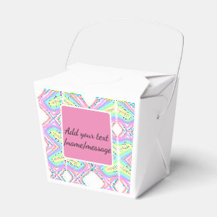 Caja Para Regalos Color del agua del arcoiris añadir nombre mensaje