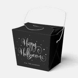 Caja Para Regalos Color del personalizado + mensaje Happy Halloween 