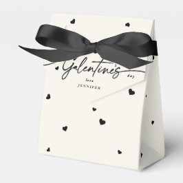 Caja Para Regalos Color personalizado Feliz Día de Galentine + Coraz