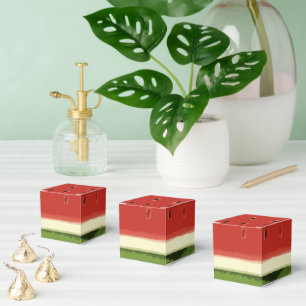 Caja Para Regalos Colorante rojo brillante Watermelon Square FavBox
