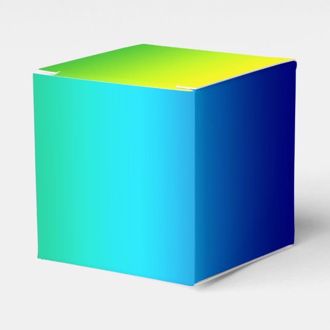 Caja Para Regalos Colores arcoiris (Costado Anverso)