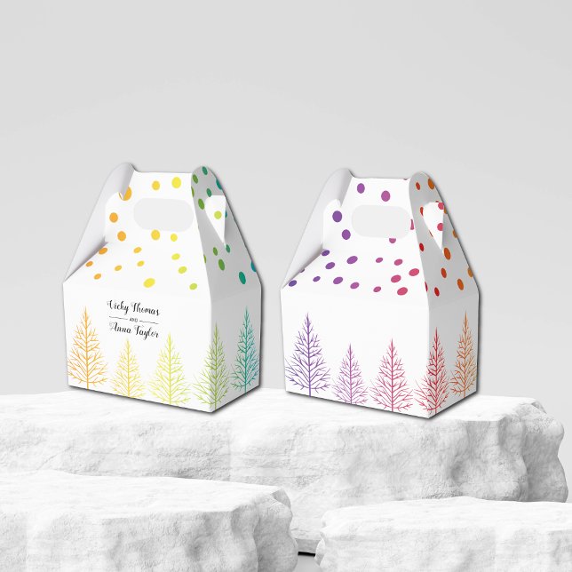 Caja Para Regalos Colores arcoiris confetti boda gay lesbiana (Subido por el creador)