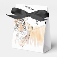 Colores de agua de tigre originales Ideograma chin
