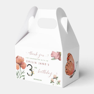 Caja Para Regalos Colores de agua rosada Pequeños cachorros tercer c