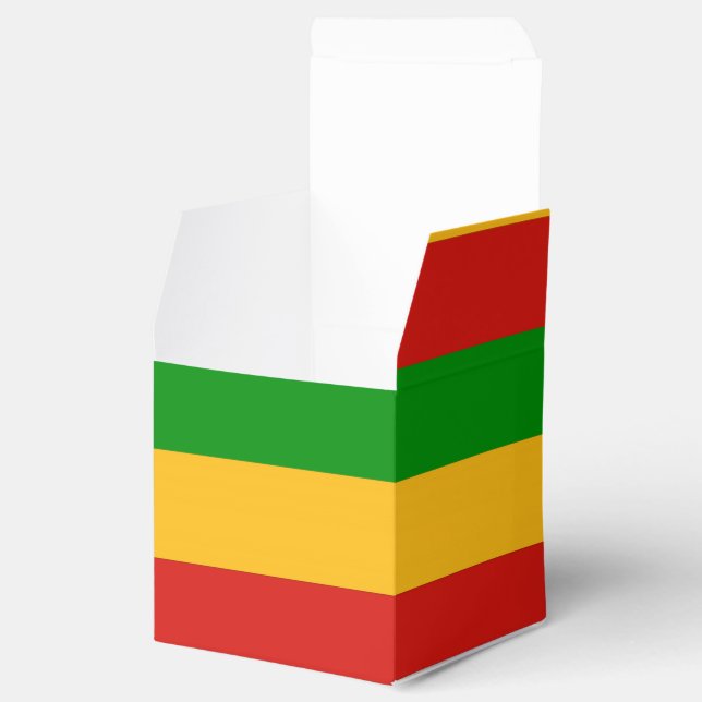 Caja Para Regalos COLORES DE BANDERA RASTAFARI + tus ideas (Abierto)