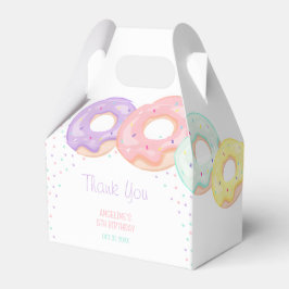 Caja Para Regalos Colorful Sprinkle Donuts Kids Birthday Favor