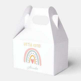 Caja Para Regalos Colorida acuarela Arcoiris Ilustración de Bebé
