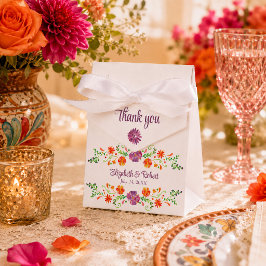 Caja Para Regalos Colorida Boda Floral Fiesta Mexicana