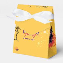 Caja Para Regalos Colorida fiesta abstracta de Halloween