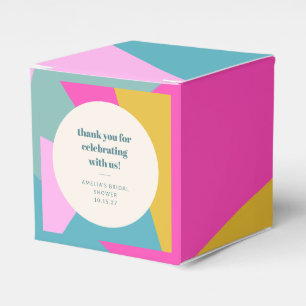 Caja Para Regalos Colorido Agradecimiento Único Personalizado para D