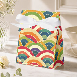 Caja Para Regalos Colorido Boho Arcoíris