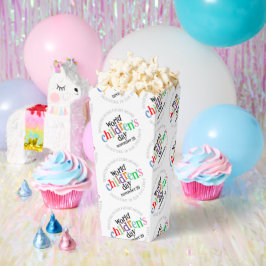 Caja Para Regalos Colorido Día Mundial del Niño