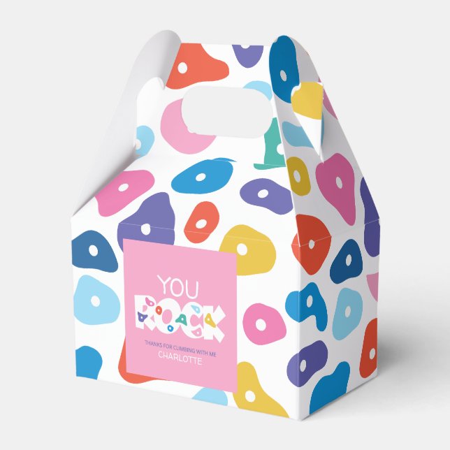 Caja Para Regalos Colorido peñón escalando los pies (Front Side)