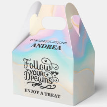 Colorido Sigue tus Sueños 5"w x 3"l x 6.5"h